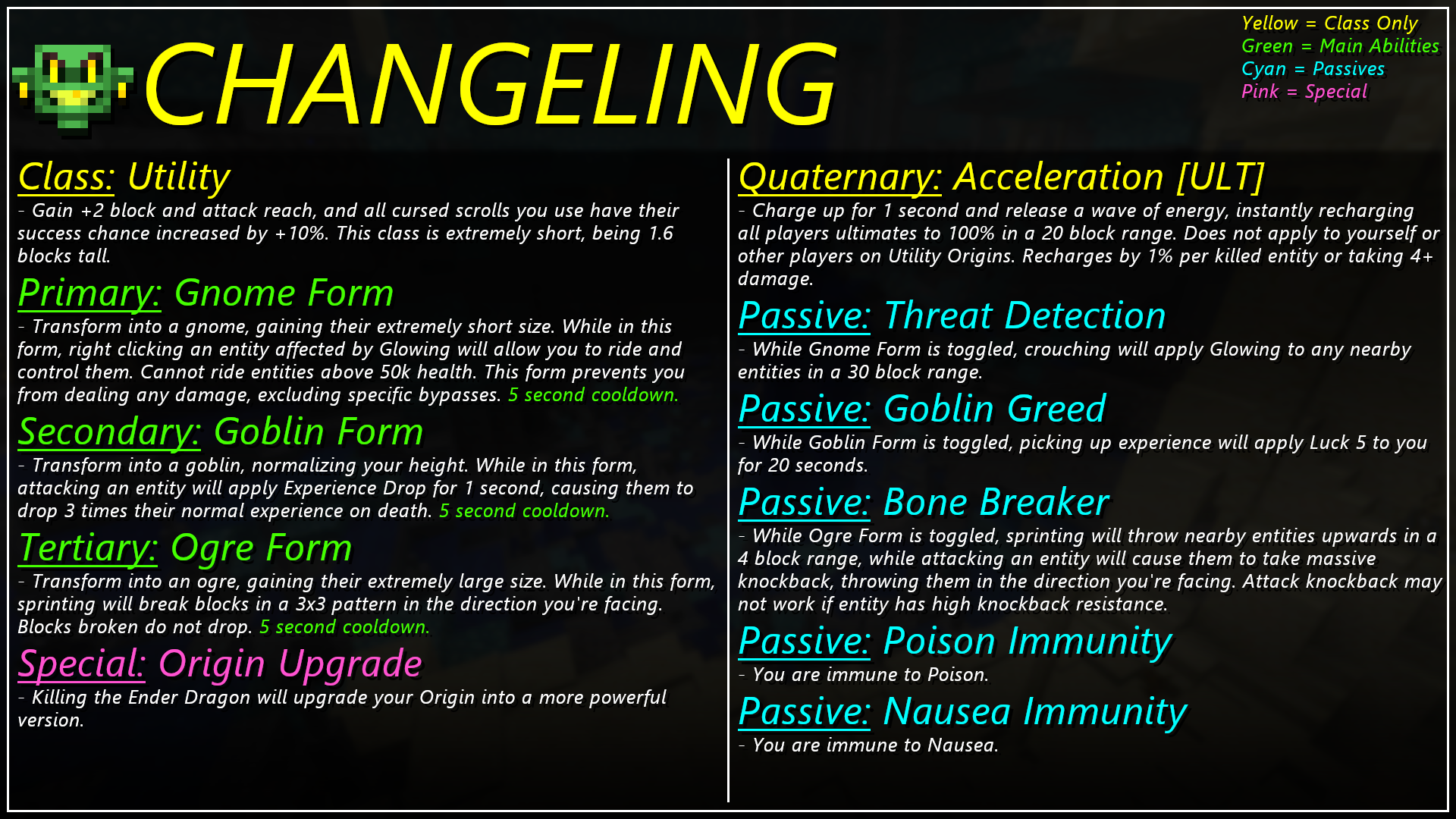 Utility Origin: Changeling