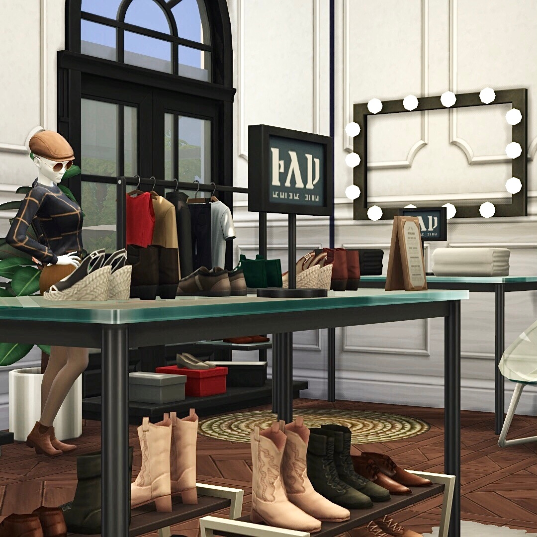 Parisian Fashion Boutique | No CC - Screenshots - The Sims 4 Rooms ...