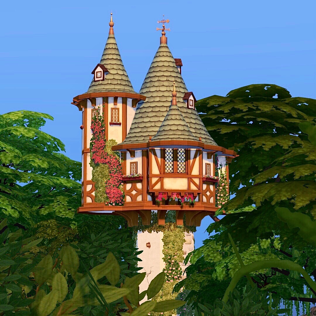 Rapunzel Tower No CC Screenshots The Sims 4 Rooms / Lots