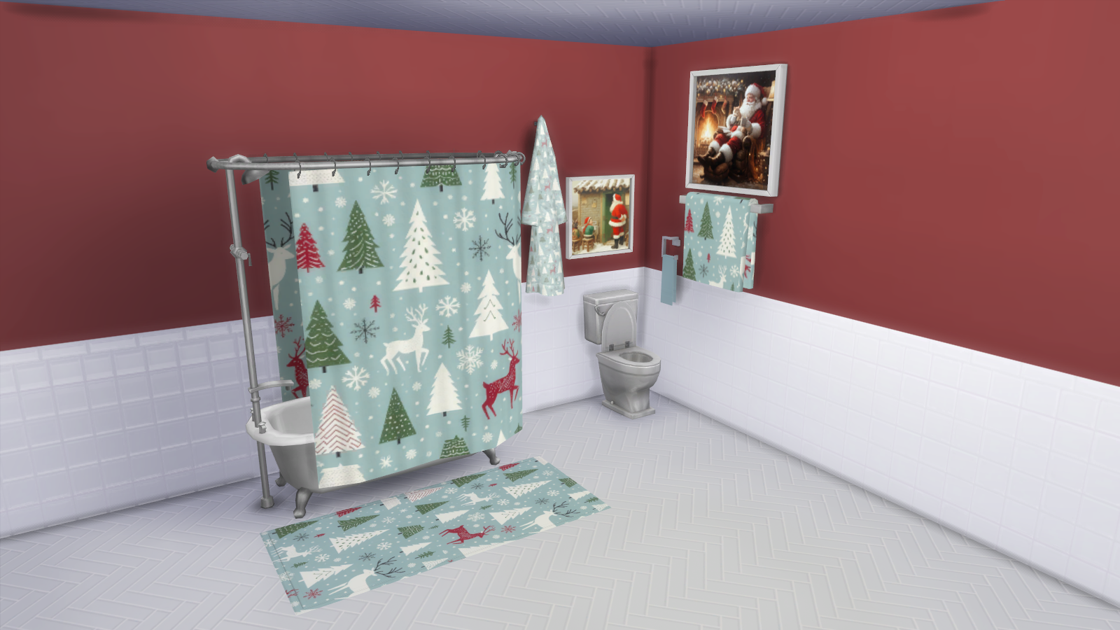 Winter Wonderland Bathroom Set Screenshots The Sims 4 Build Buy   11 15 23 10 56 53 Am 