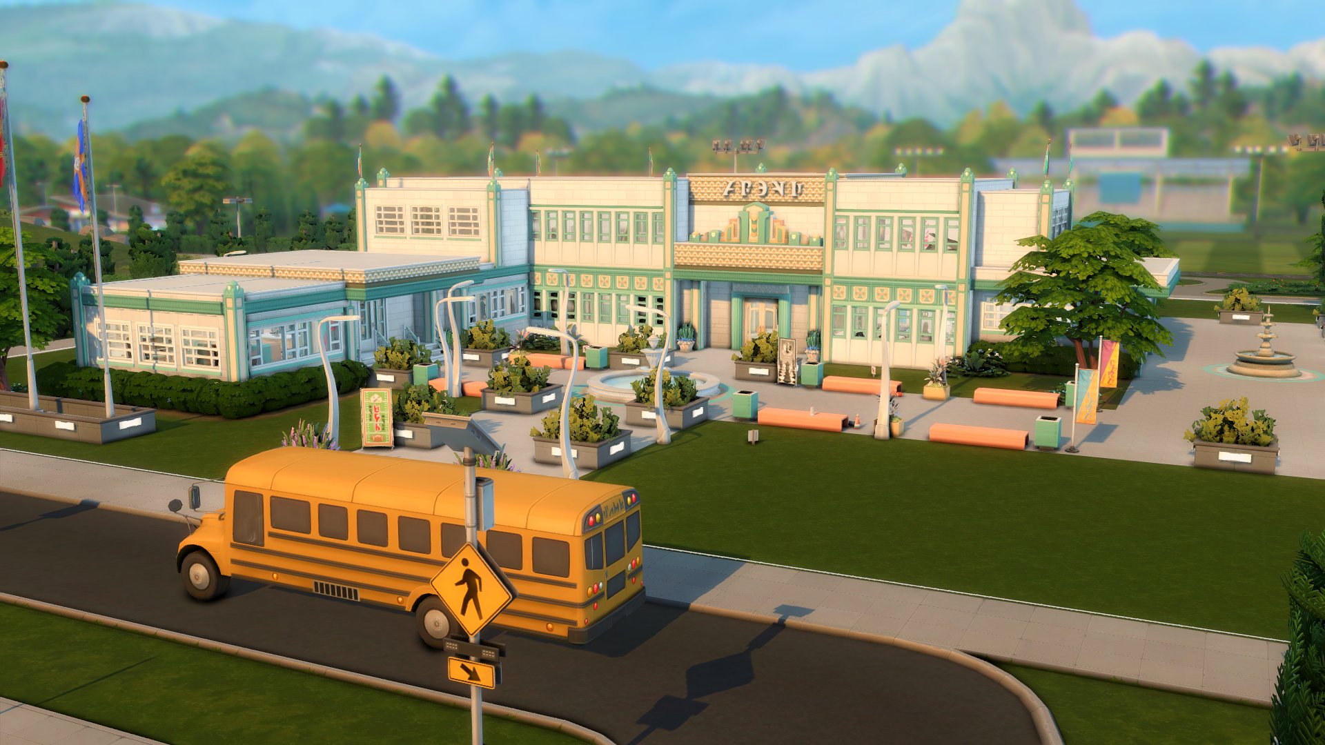 High School - Screenshots - The Sims 4 Rooms / Lots - CurseForge