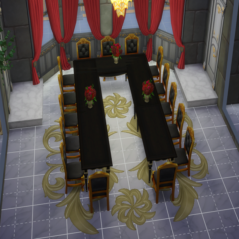 Dining hall Ariel view