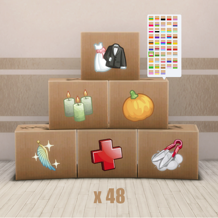 STICKER STORAGE BOXES - Screenshots - The Sims 4 Build / Buy - CurseForge