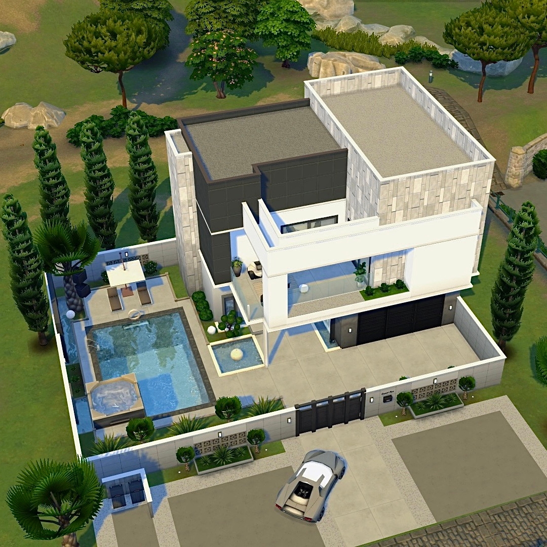 Luxe Modern House | No CC - Screenshots - The Sims 4 Rooms / Lots ...