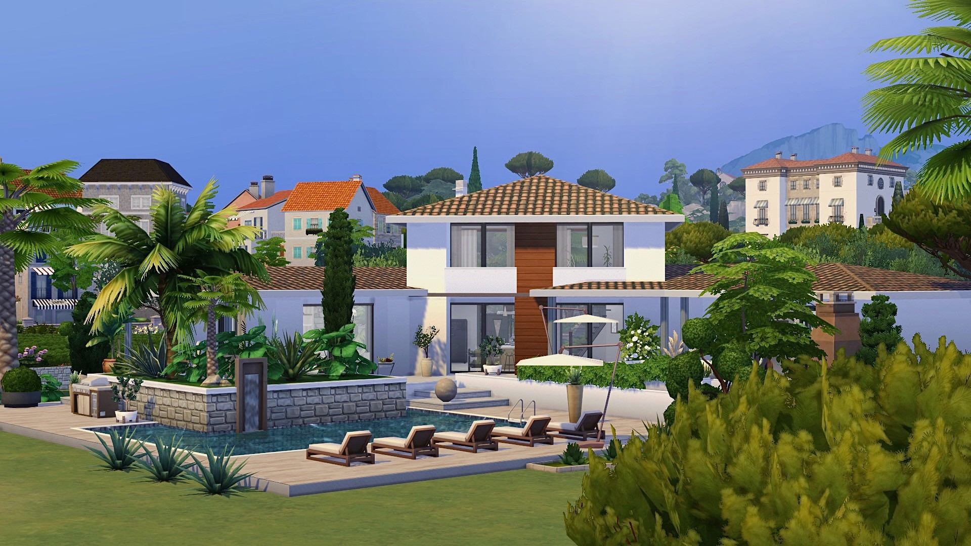 Modern Mediterranean House | No CC - Gallery - The Sims 4 Rooms / Lots ...