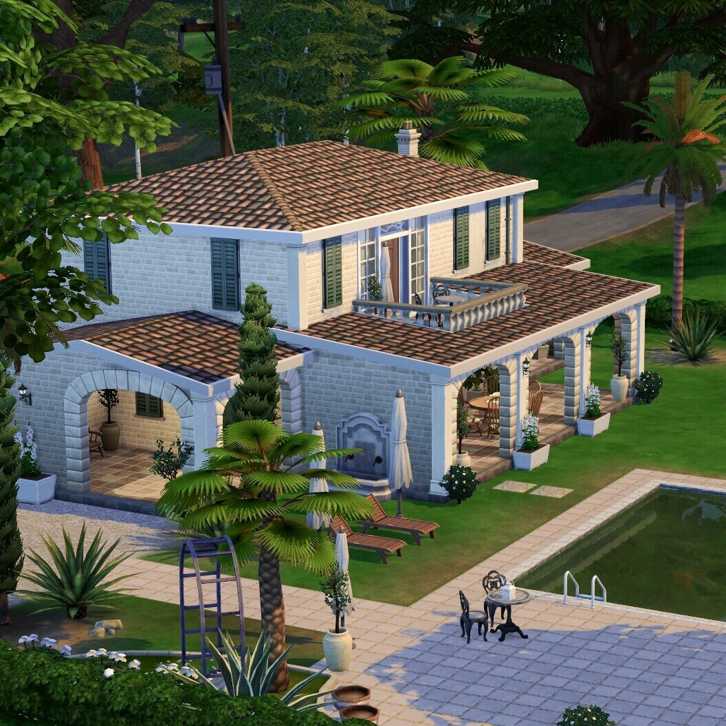 Provencal House | No CC | 02 - Screenshots - The Sims 4 Rooms / Lots ...