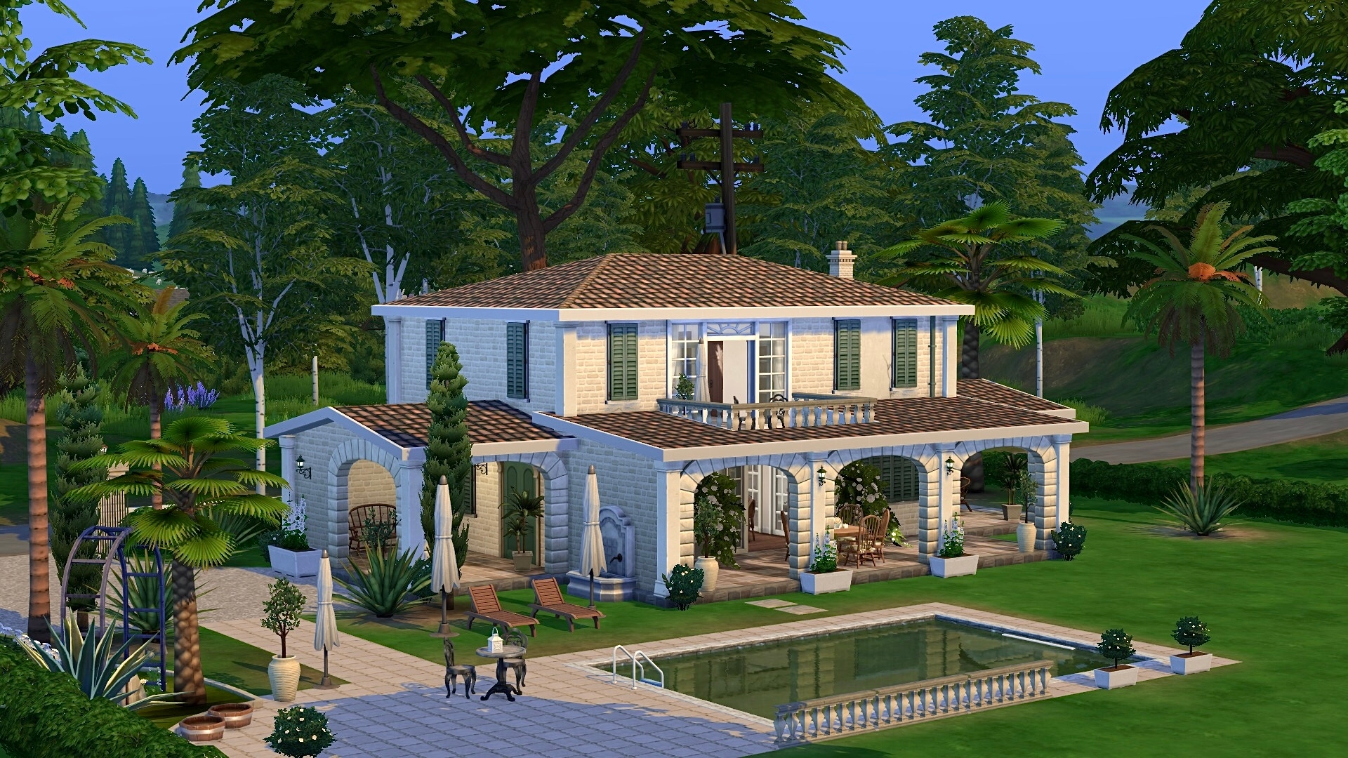 Provencal House | No CC | 02 - Screenshots - The Sims 4 Rooms / Lots ...