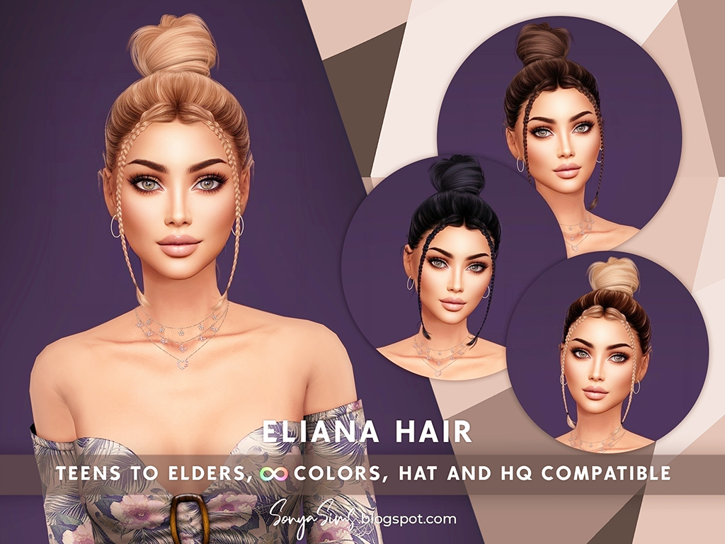 Luna Hair - Aretha - The Sims 4 Create a Sim - CurseForge