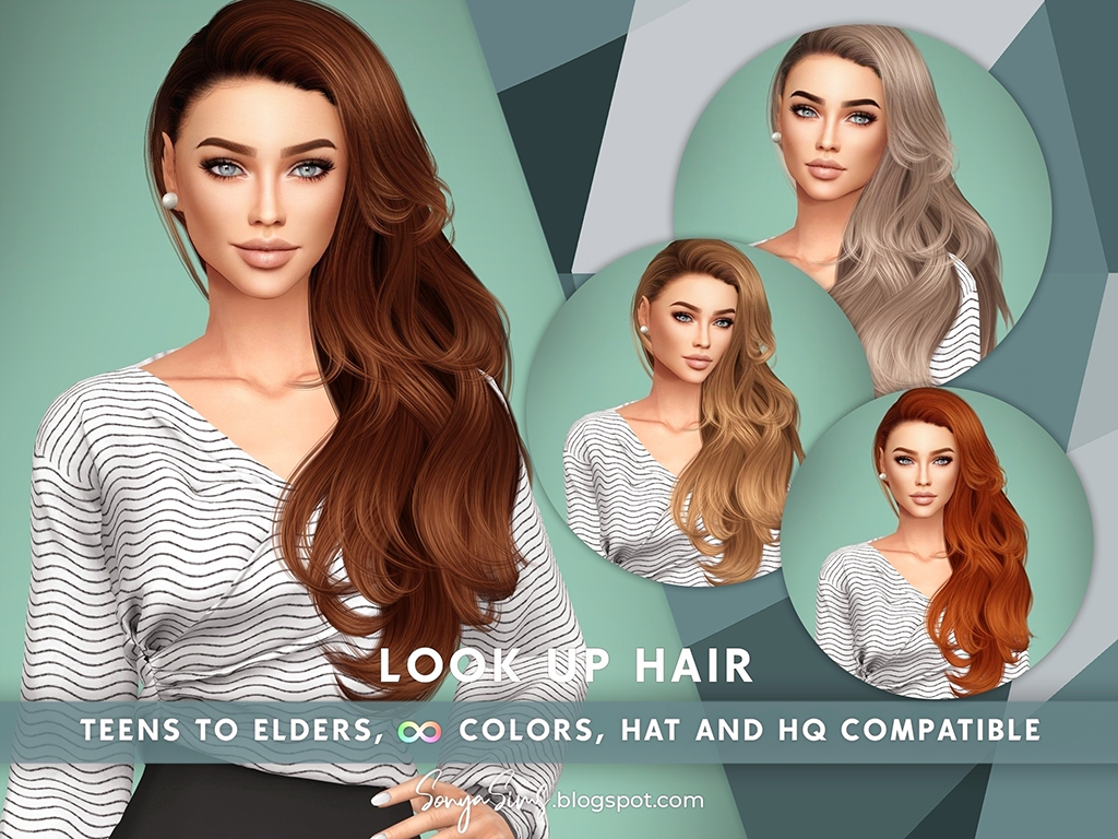 SONYASIMS - LOOK UP HAIR - The Sims 4 Create a Sim - CurseForge