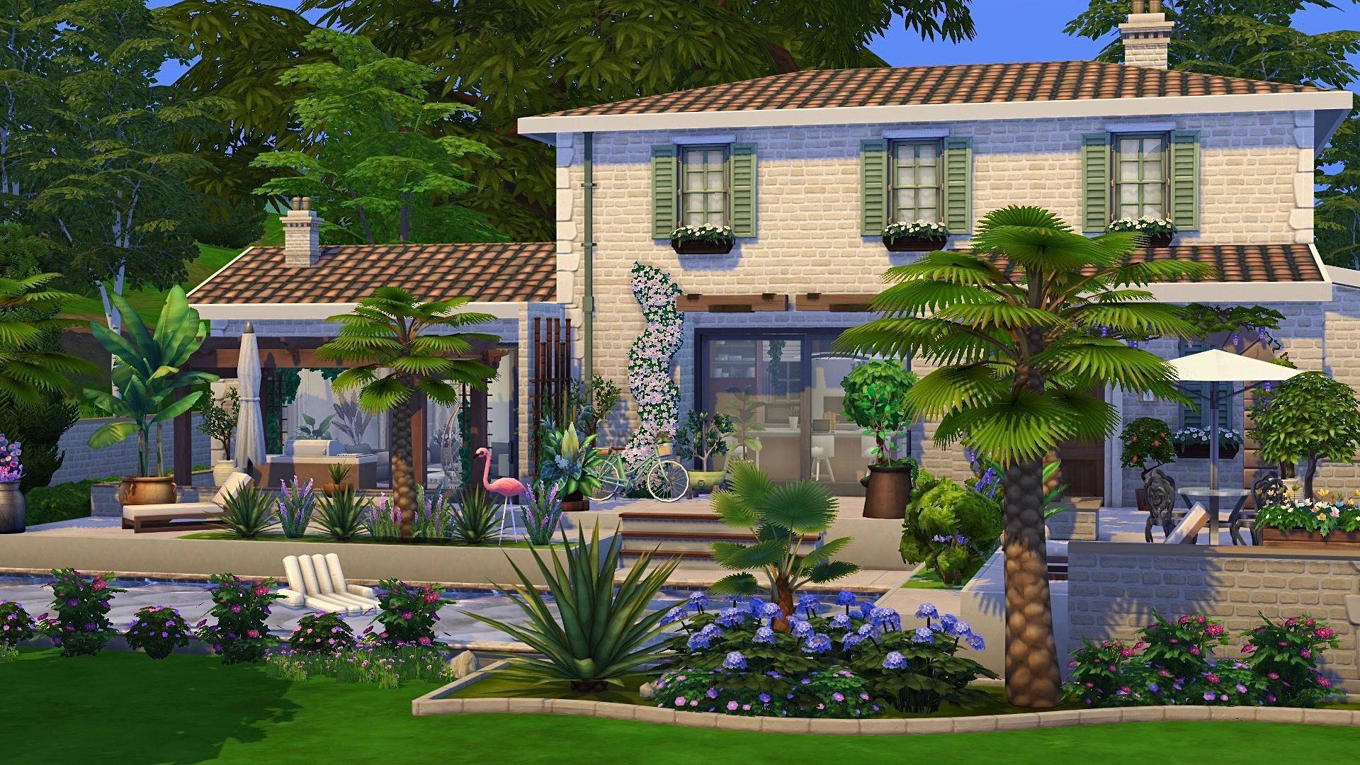 Provencal Home | No CC | 02 - Screenshots - The Sims 4 Rooms / Lots ...