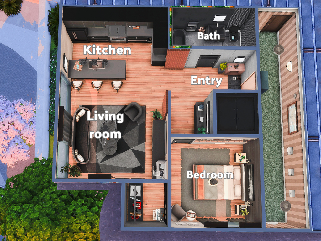 Dark & Modern Chic Street - Screenshots - The Sims 4 Rooms / Lots ...