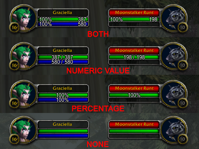 Comparison of 4 Settings