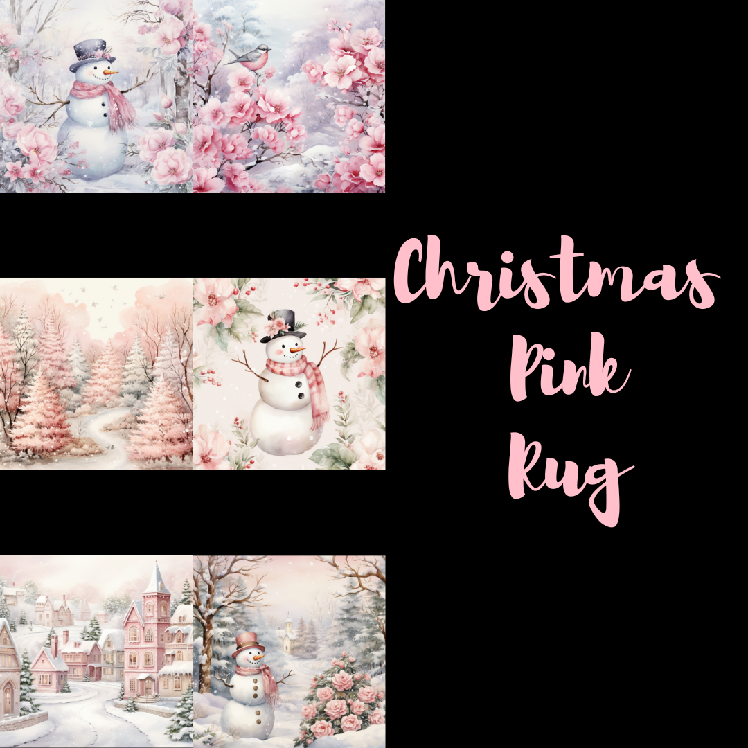 Christmas Pink Rugs