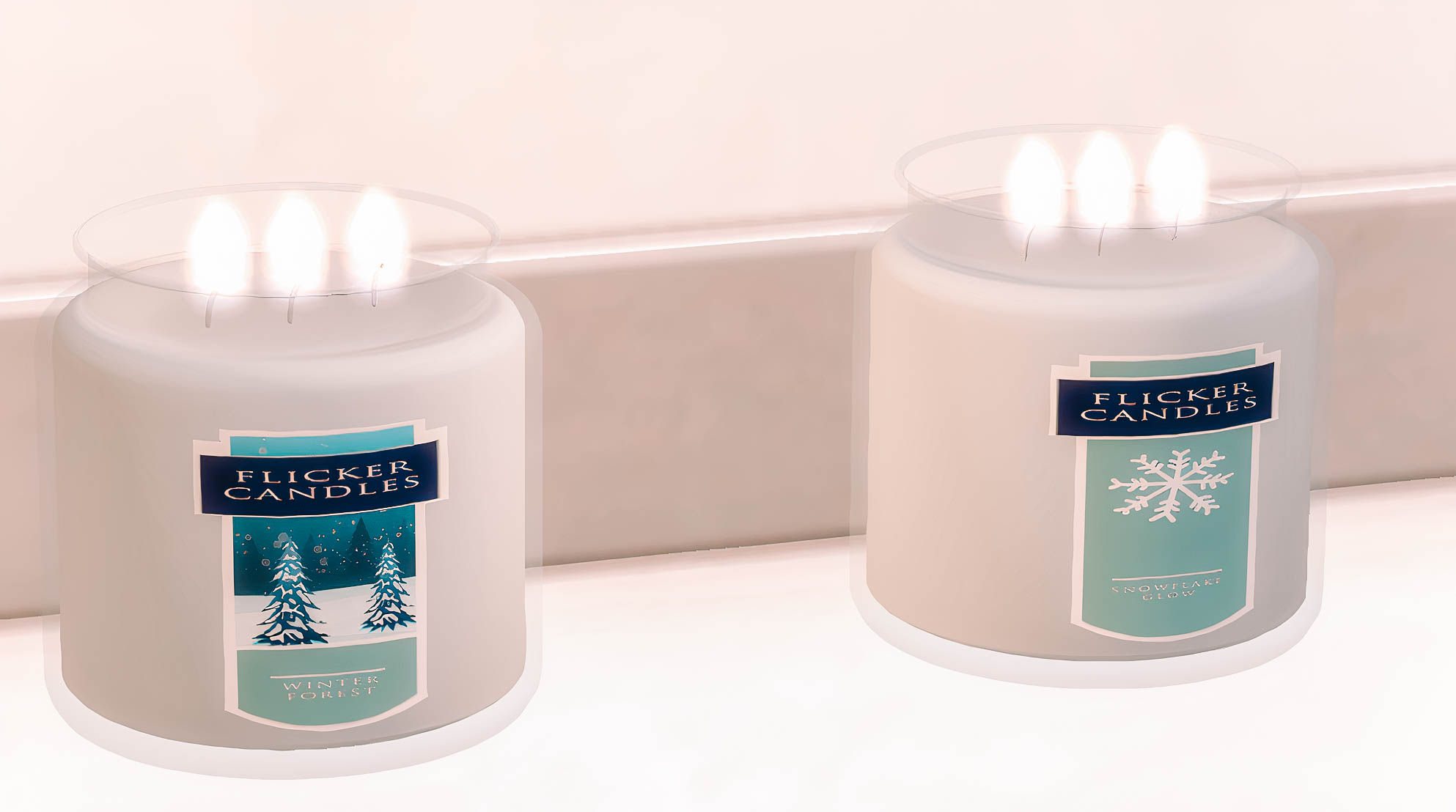 Flicker candle Snowflake glow & winter forest The Sims 4 Build