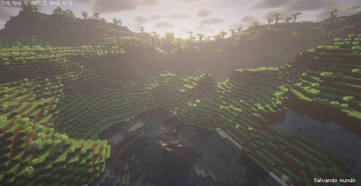 que lugar lindo com Shaders viu