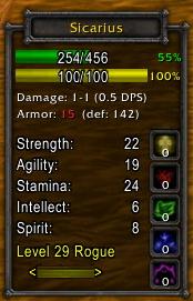 <p>Player status</p>