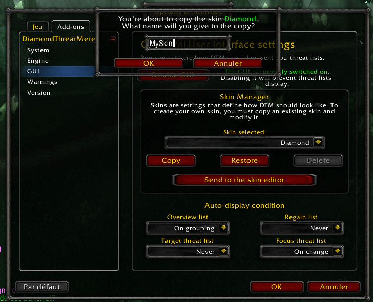 <p>From it you can access the skin editor.
</p>