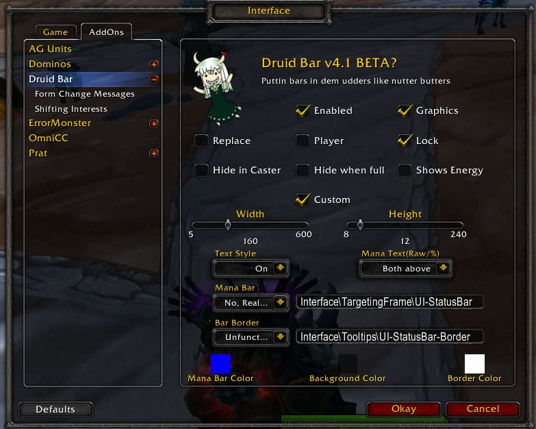 <p>The new GUI look for the new druidbar!
</p>