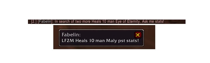 <p>Another example of how Eloquence filters chat. Including this one despite the awkward wording at the end, forgot I had the RP filters still on <span class="emote emote-smile" title="Smile">:)</span></p>