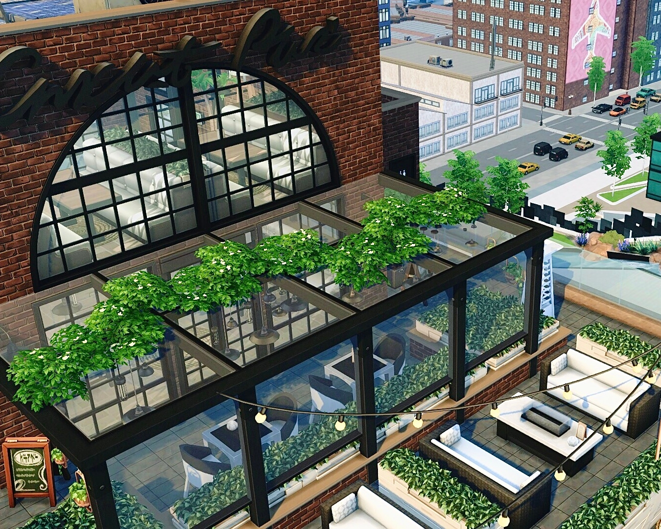 Industrial Rooftop Restaurant