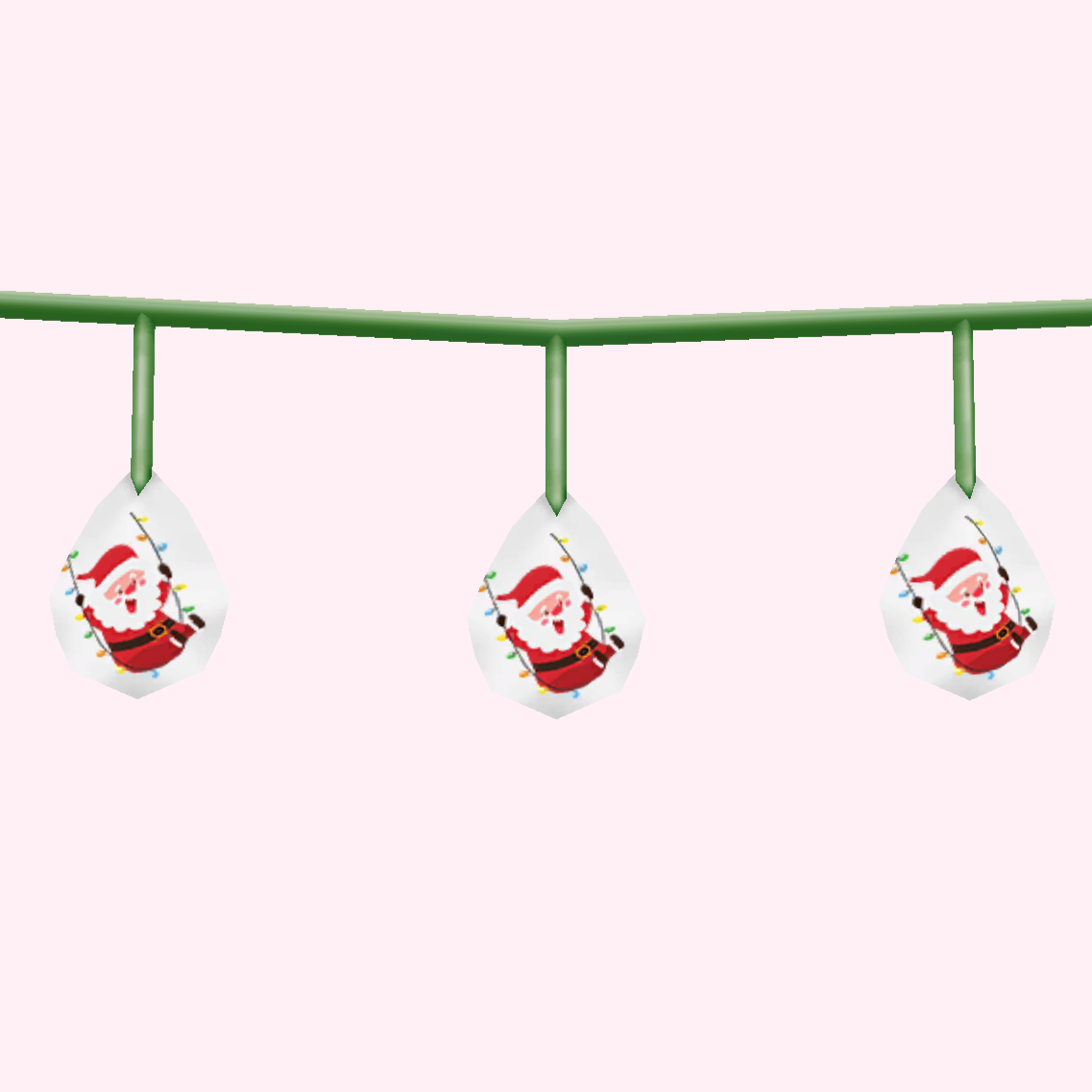 Christmas, Santa on a swing