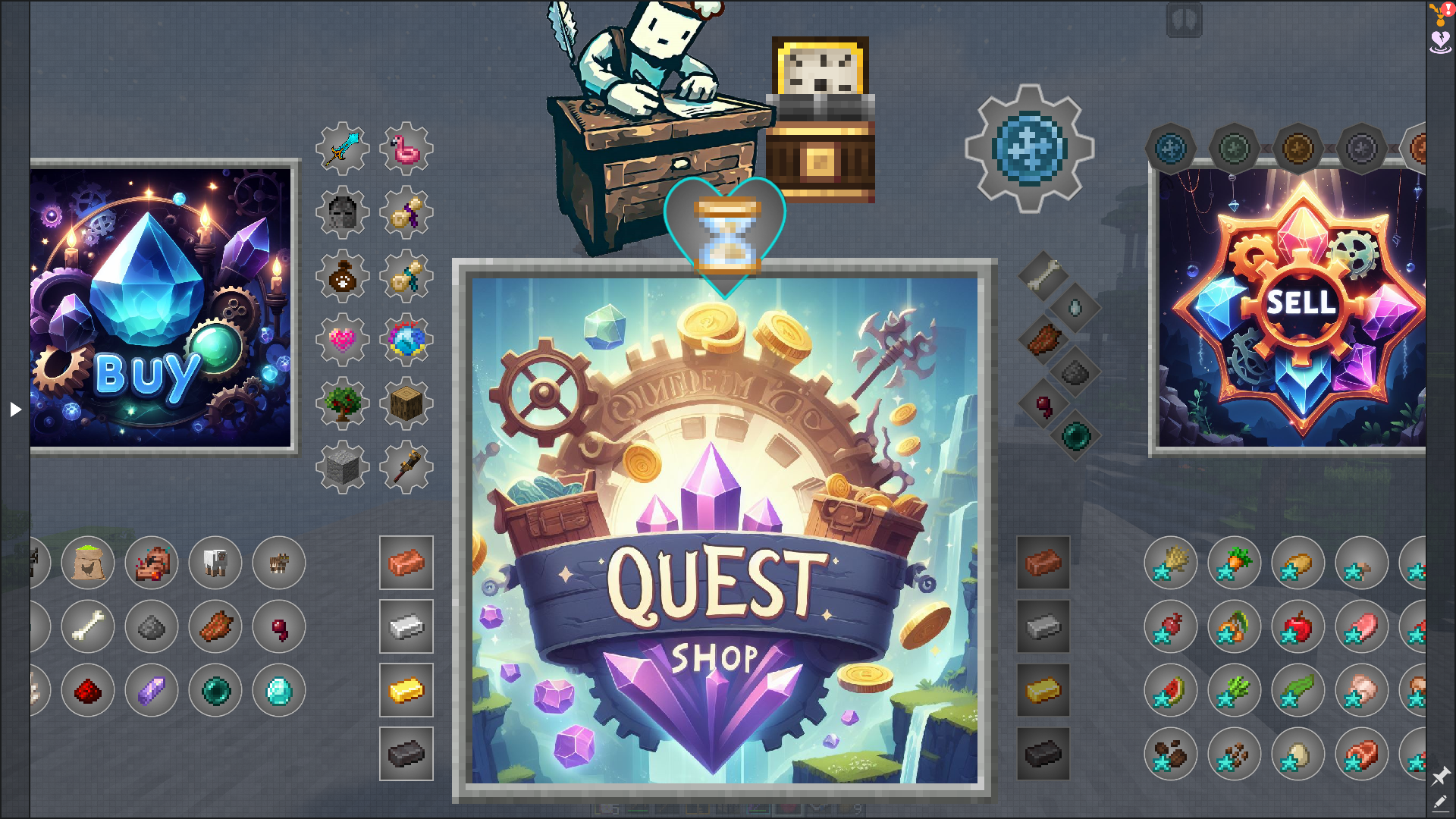 Thumbnail Buy & Sell! The shop has many mechanics including an hourly wage!