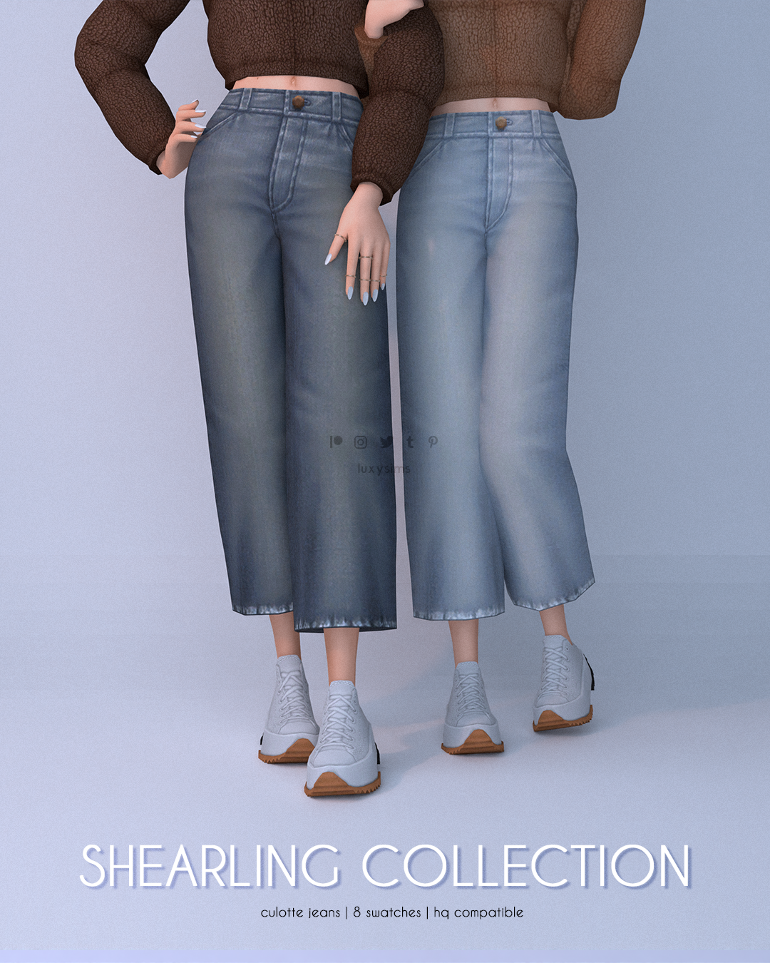 Shearling Collection - Culotte Jeans