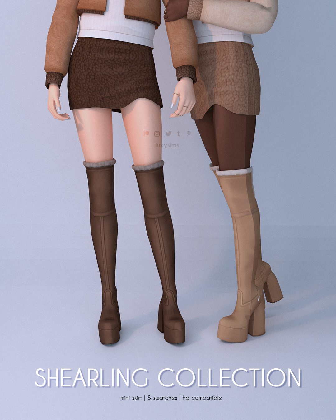 Luxy_ShearlingCollection_MiniSkirt