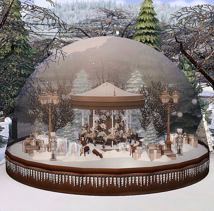 Small Carousel Snow Globe