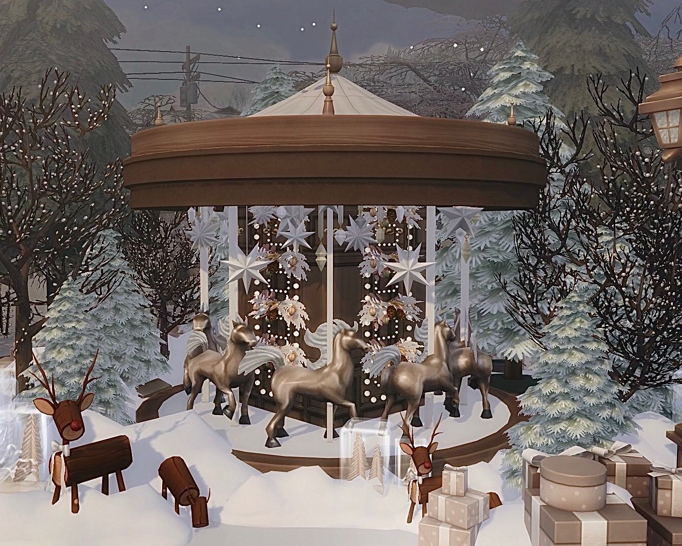 Small Carousel Snow Globe