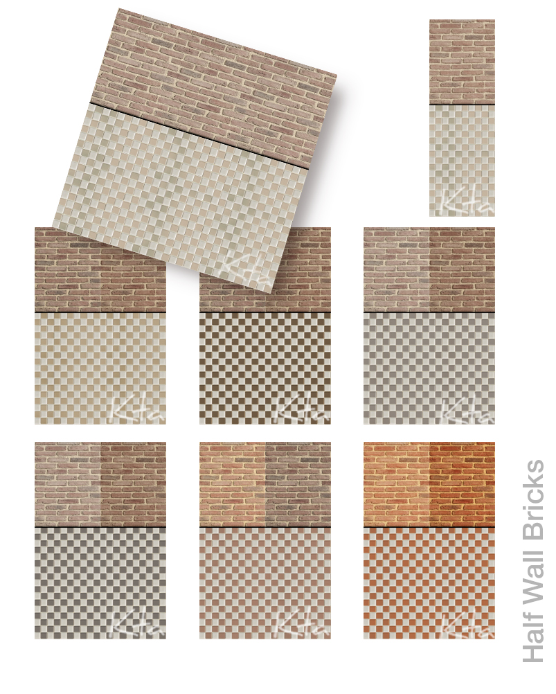 10. Half Wall Brick (1-8)