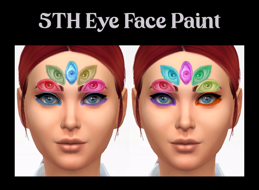 Face Paint - 5th Eye - Screenshots - The Sims 4 Create a Sim - CurseForge