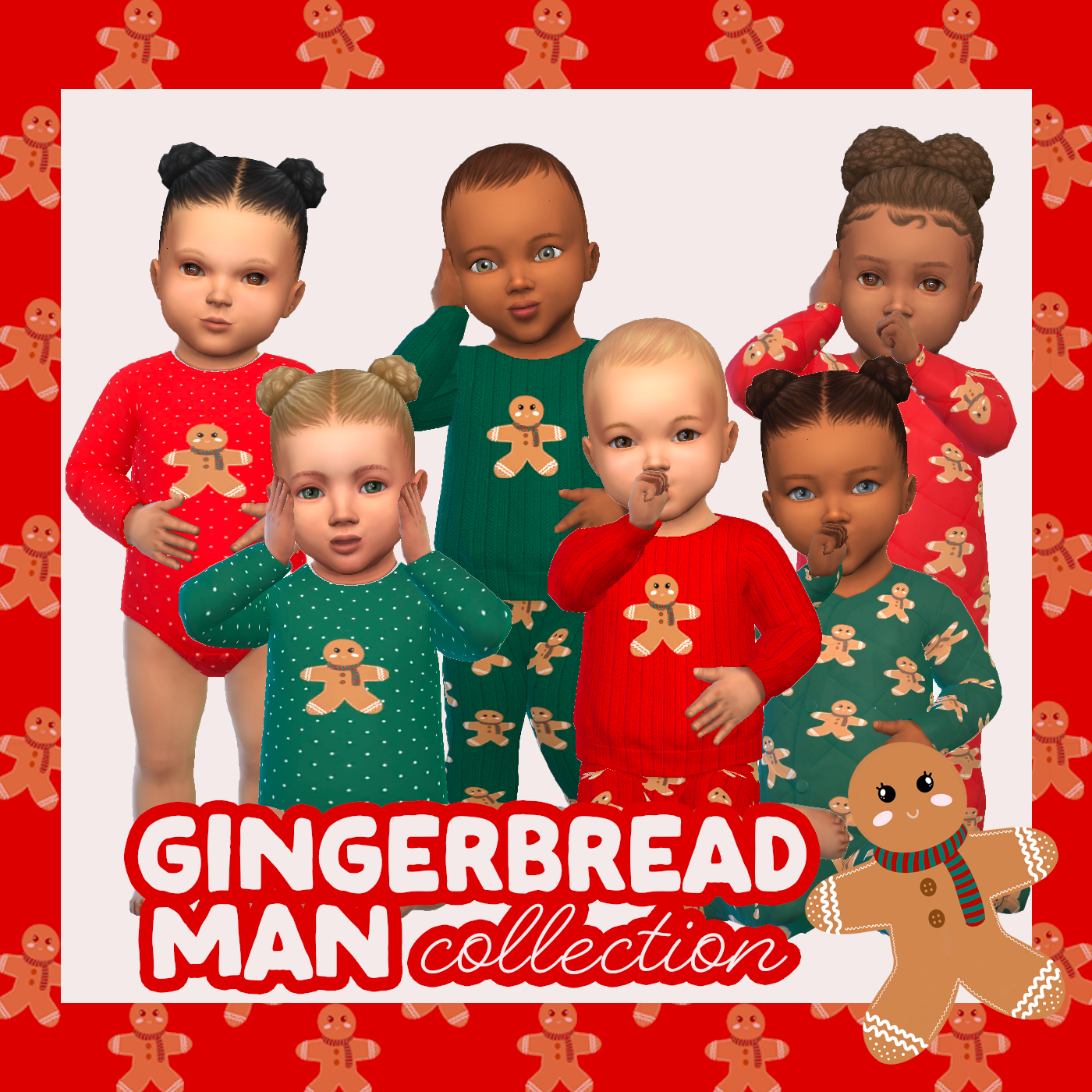 Gingerbread man collection