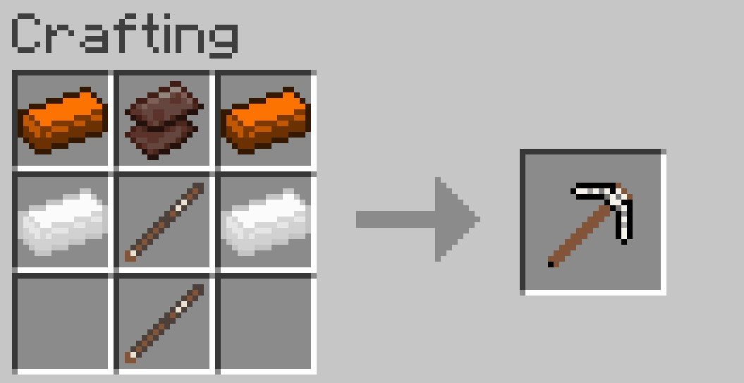 Marshmallow Pickaxe Recipe