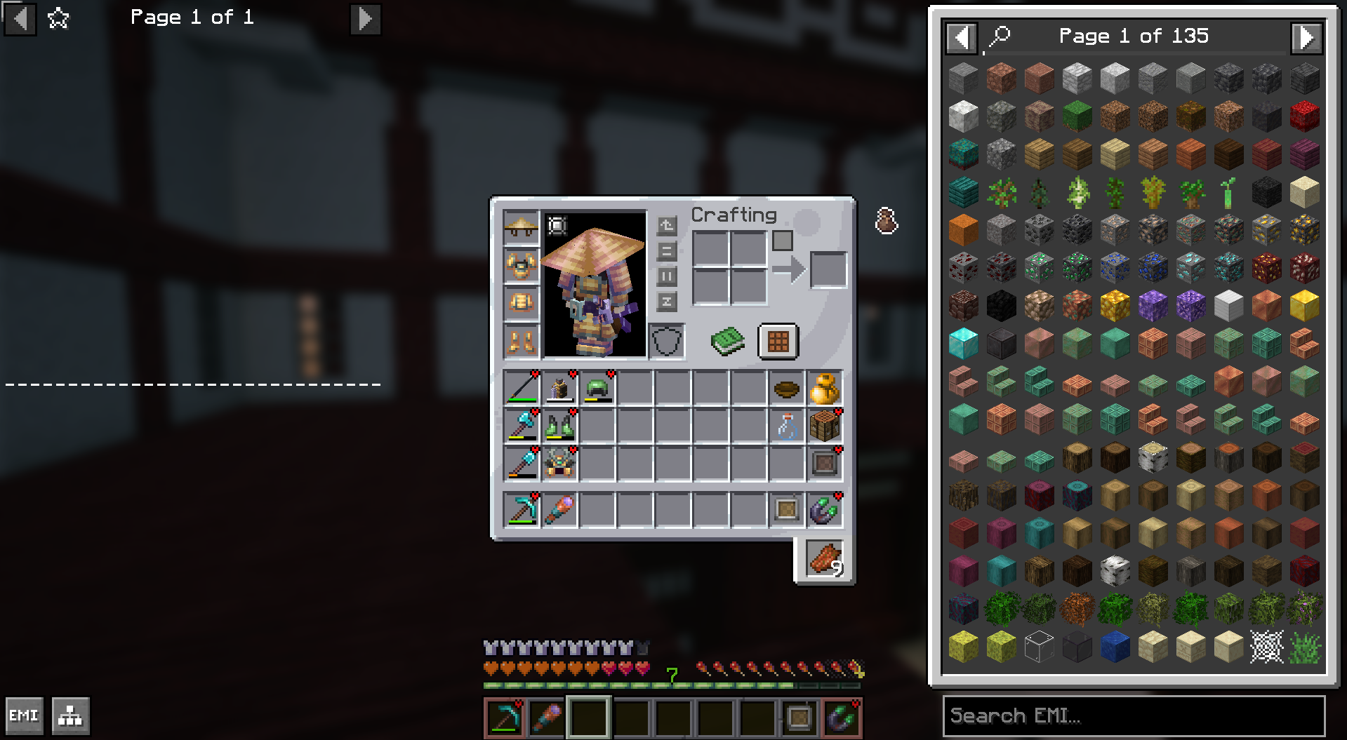 Thumbnail Here you see how the Inventory looks with some stuff equippt