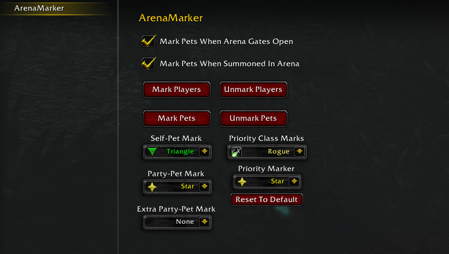 ArenaMarker Config