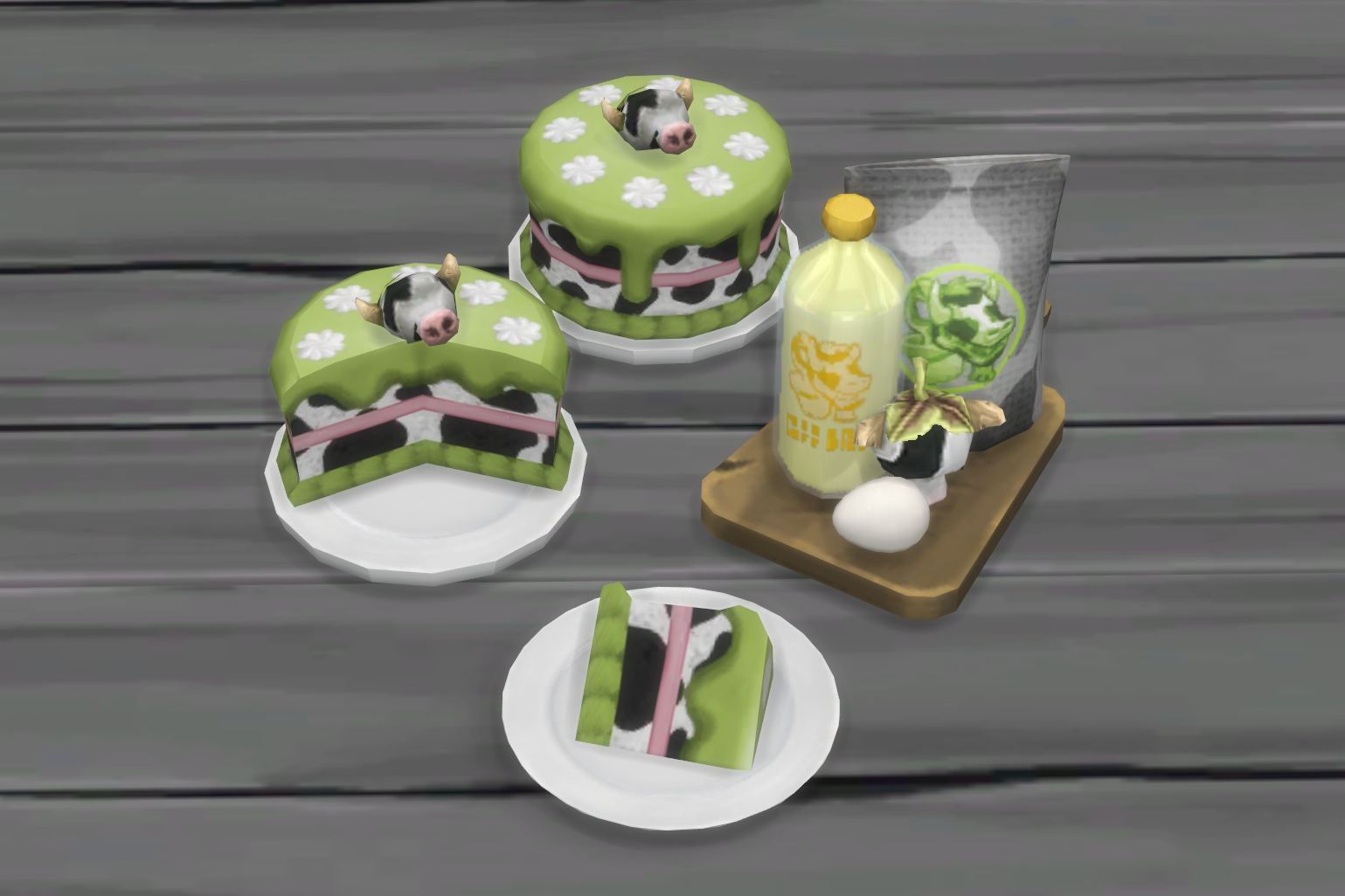 Cowplant Cake Recipe - Screenshots - The Sims 4 Mods - CurseForge