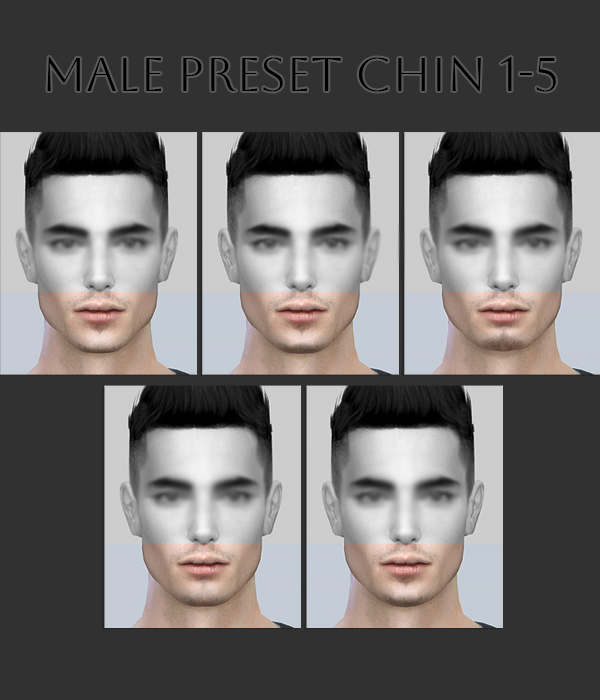 Male Preset Chin 1-5