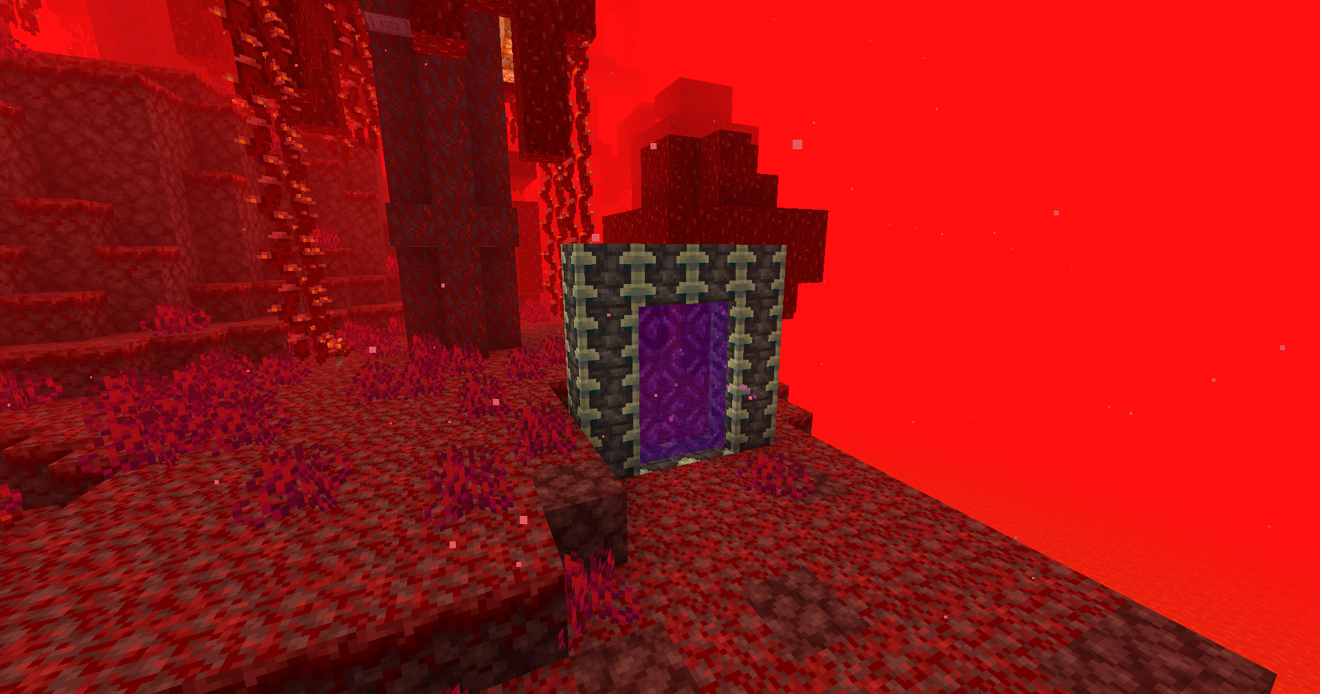 Reinforced Deepslate portal in the Nether