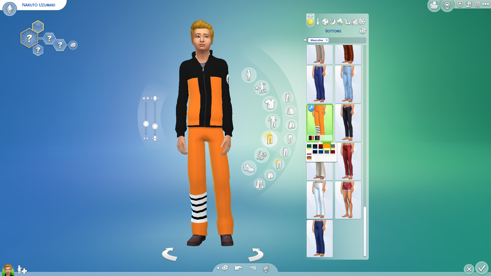 Pants in CAS