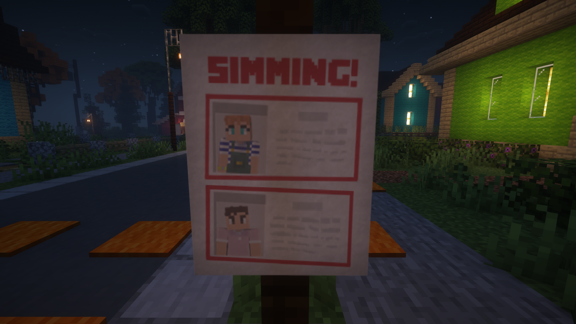 Simming Poster Aaron and Mya