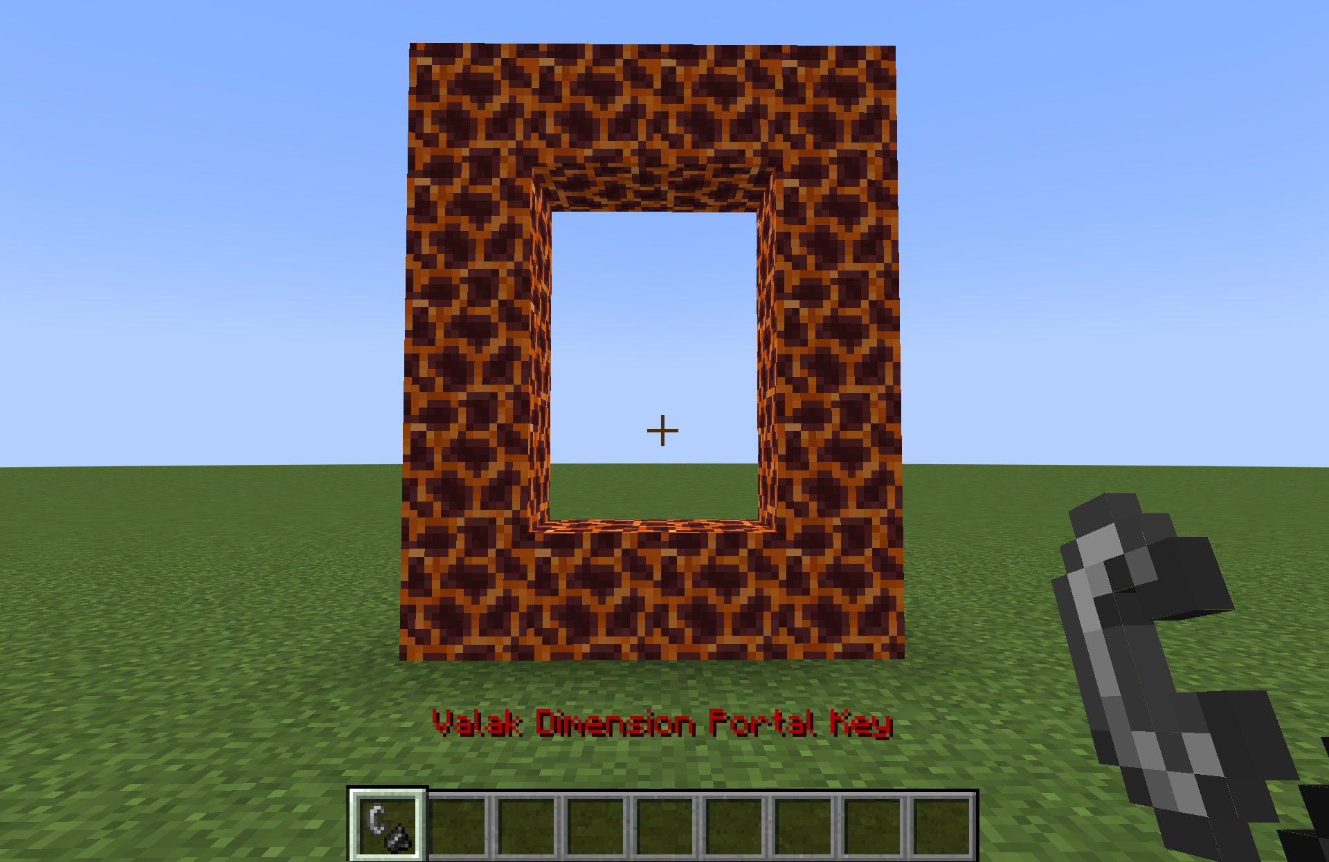 Thumbnail The Valak Dimension Portal is constructed exactly the same as the Nether Portal, but only with magma blocks. You can open it with the Valak DImension Portal Key by clicking on one of the magma blocks in the built portal!