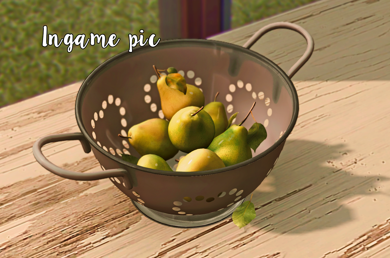 Pear colander in-game