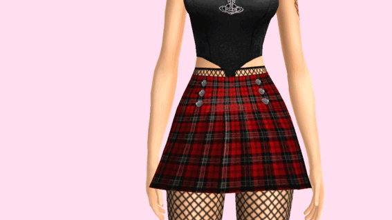 Vivi Pleated Skirt - NANA Set - The Sims 4 Create a Sim - CurseForge
