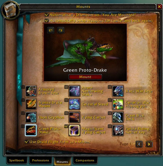 Menagerie Mounts Frame