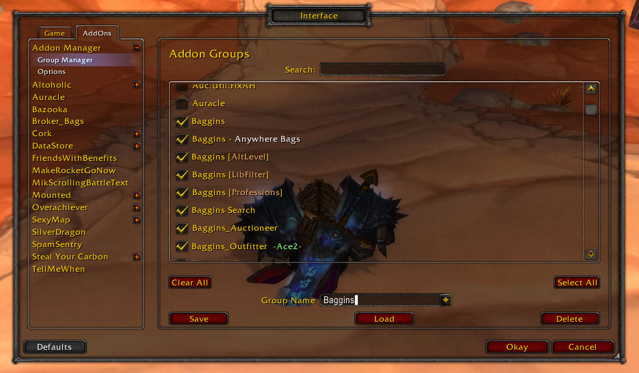<p>This shows the Group Manager, which is used to create the groups that are shown in the Addon Manager. As you can see it is very similar to the Addon Manager in layout.</p>