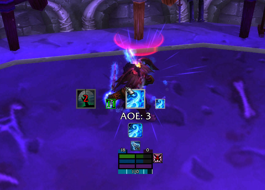 <p>DKOne while AOEing in frost spec</p>
