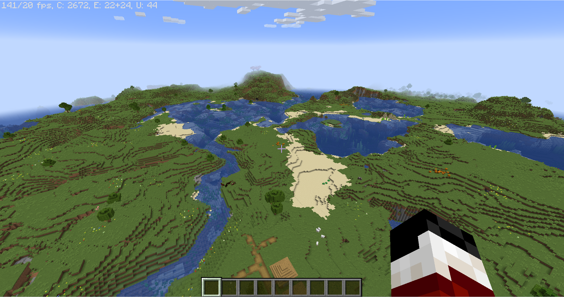 Thumbnail With optifine, we get averg 120 fps at 32 chunks at the most optimized settings!