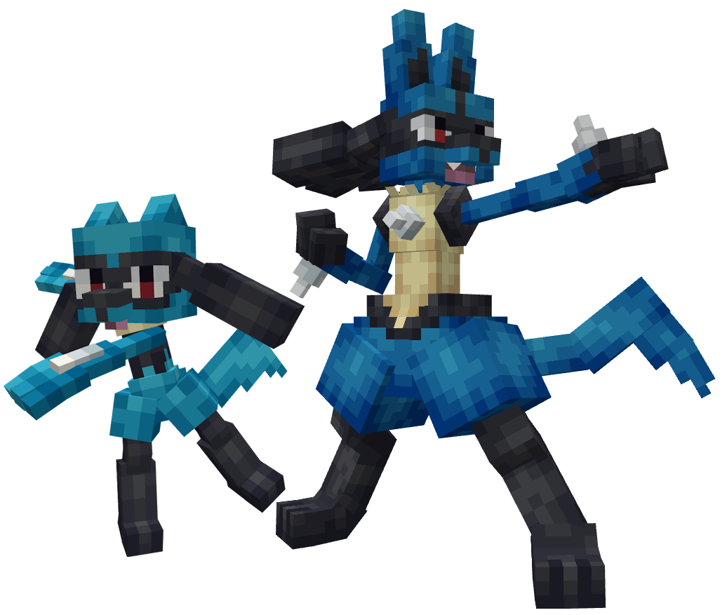 Lucario and Riolu