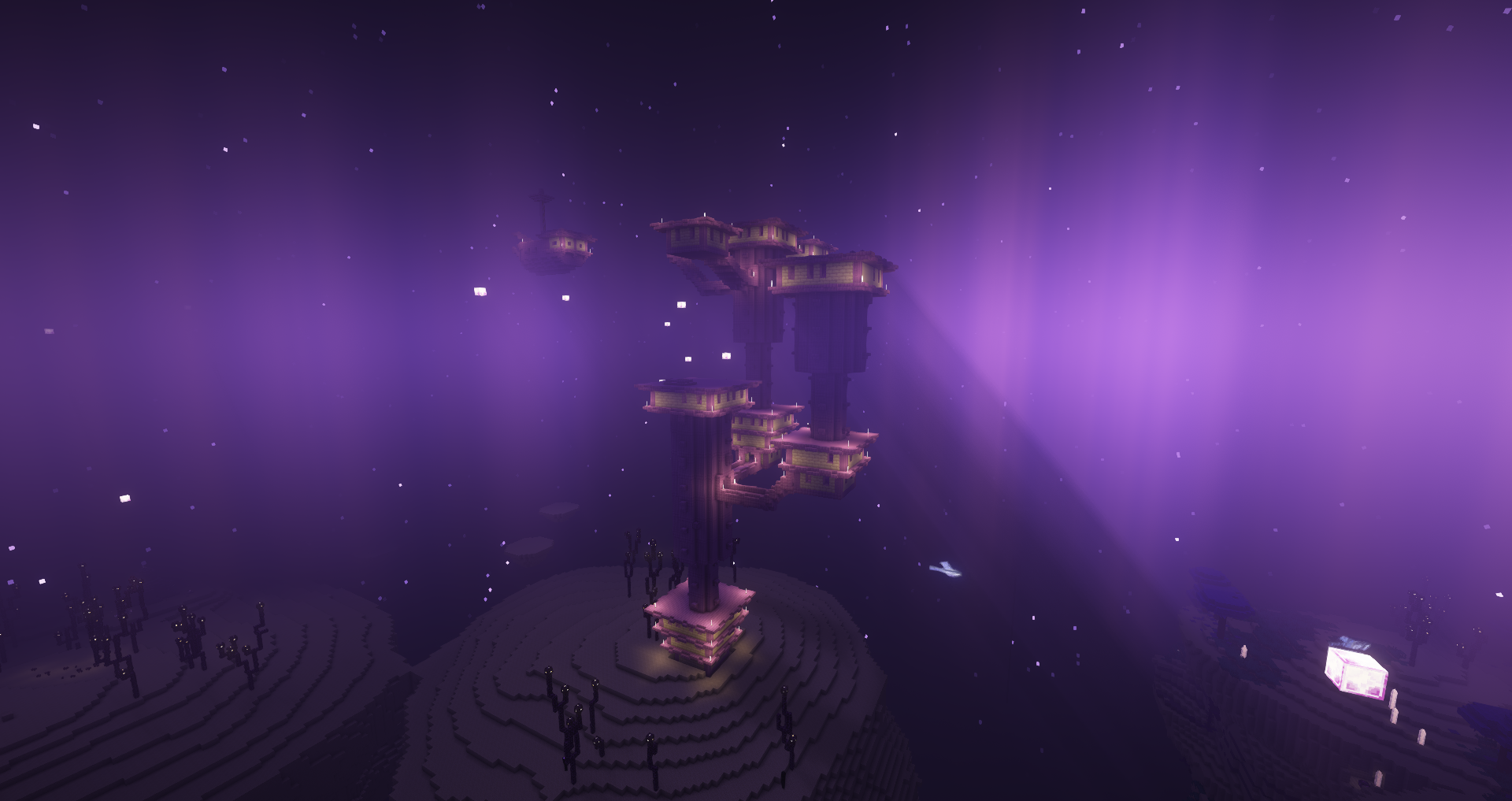 Thumbnail End Cities maintain their vanilla structure but the environment around them has changed quite a bit